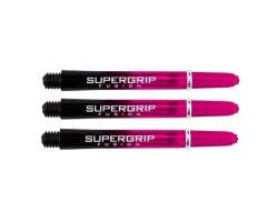 Lot de 3 tiges de fléchettes Supergrip Fusion Black/Pink Intermediare SP929