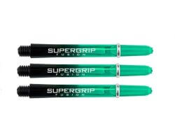 Lot de 3 tiges de fléchettes Supergrip Fusion Black/Jade Courte SP927