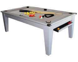 Billard Table Transformable 8 pool York 7ft Blanc 