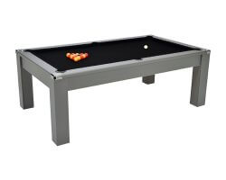 Table de Billard Pool convertible Le Cardiff 7ft Gris Onyx