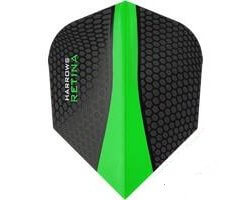 Lot de 3 ailettes de fléchette standard Harrows Retina Verte 2189