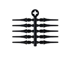 Pointes de fléchettes Cosmo Fit Point Plus Short Black