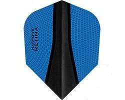 Lot de 3 ailettes de fléchette Standard Harrows Retina-X Bleu 087