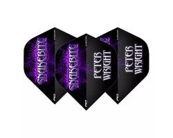 Lot de 3 ailettes Standard Peter Wright Snakebite Logo Purple