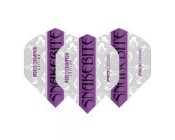 Lot de 3 ailettes Standard Peter Wright Snakebite world champion édition Grey