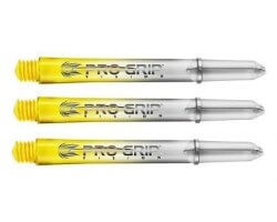 Lot de 3 Tiges de flechettes Target Pro Grip Vision Jaune Short P430