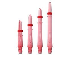 Lot de 3 tiges de flechettes Laro Extra Court ClearRed 130